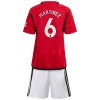 Original Trikotsatz Manchester United Martinez 6 Heimtrikot 2023-24 Für Kinder